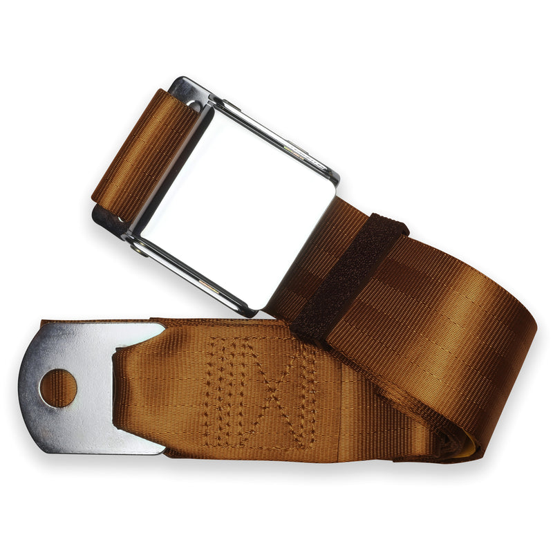 RetroBelt Steel Aviation Lap Belt 60 No Hardware Safety Seatbelt Classic