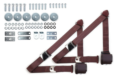 1964-74 Pontiac GTO Shoulder Belt System with Aviation Style Buckles-RetroBelt